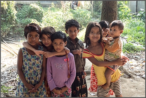 Village children in Bangladesh
