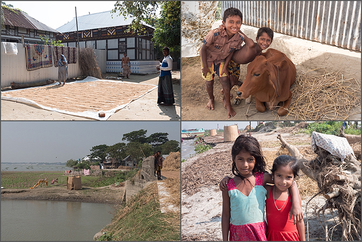 Life on a Char on the river Meghna, Bangladesh