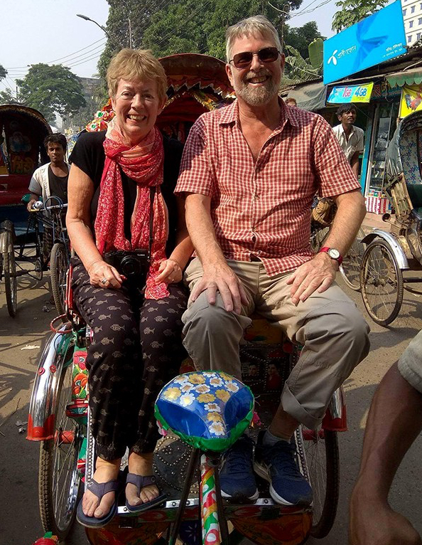 Rickshaw ride in Dhaka