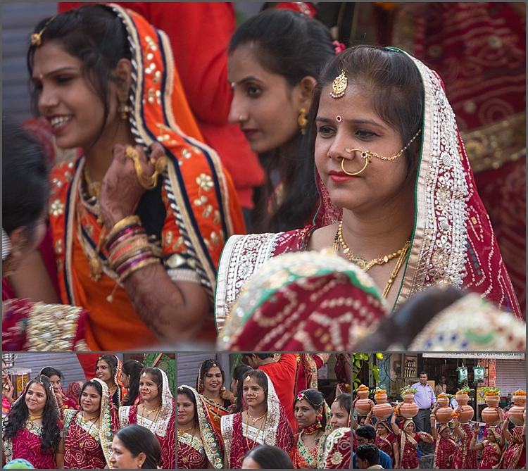 The bride and her party in Bundi
