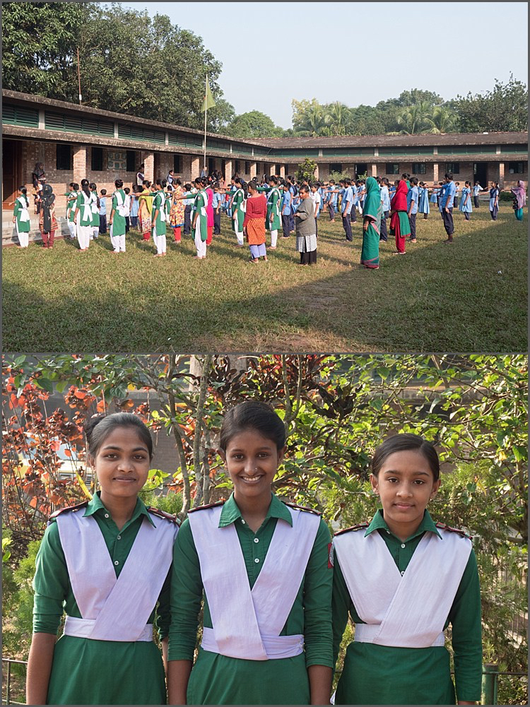 School assembly at Sreepur Village