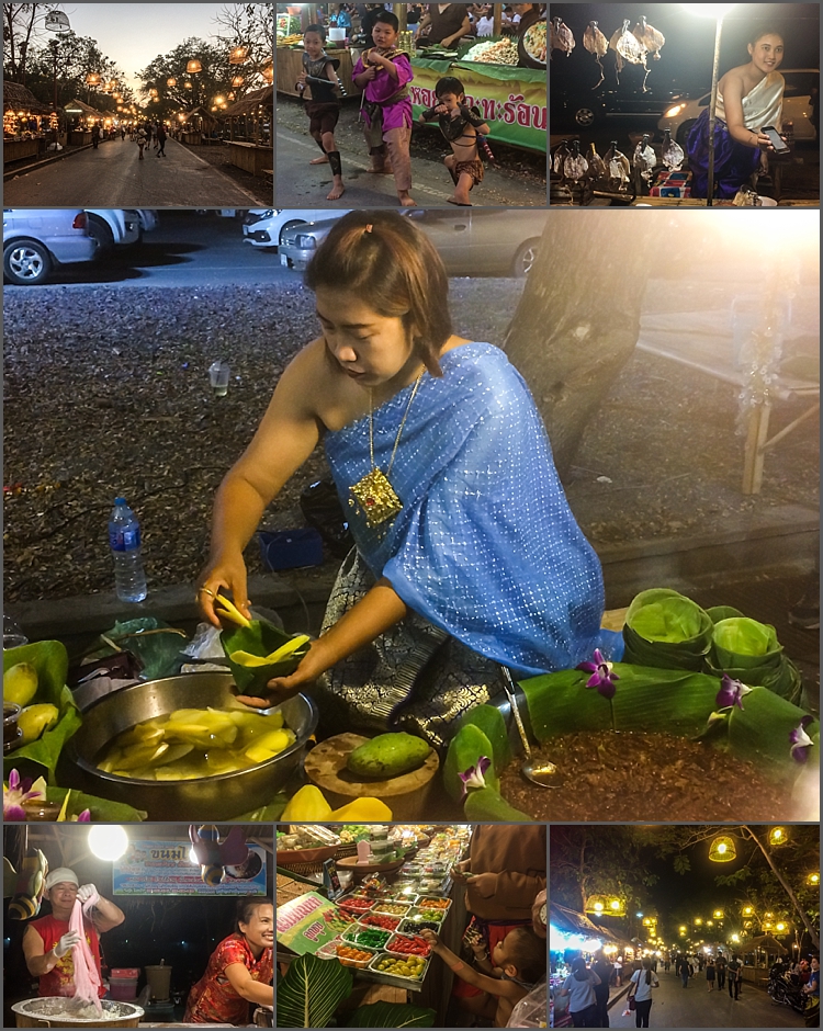 New weekend night market in Ayutthaya, Thailand