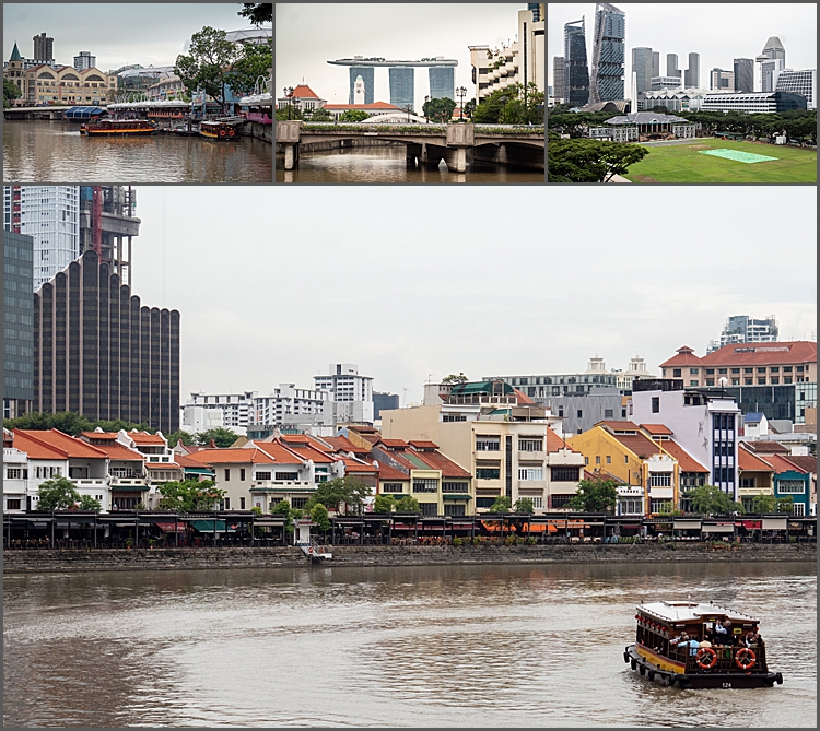 The boat quay, Singapore.