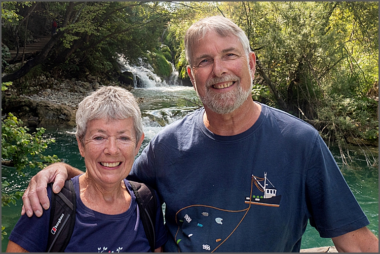 Visitors to the Plitvicka National Park