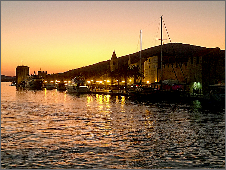 Sunset over Trogir, Croatia